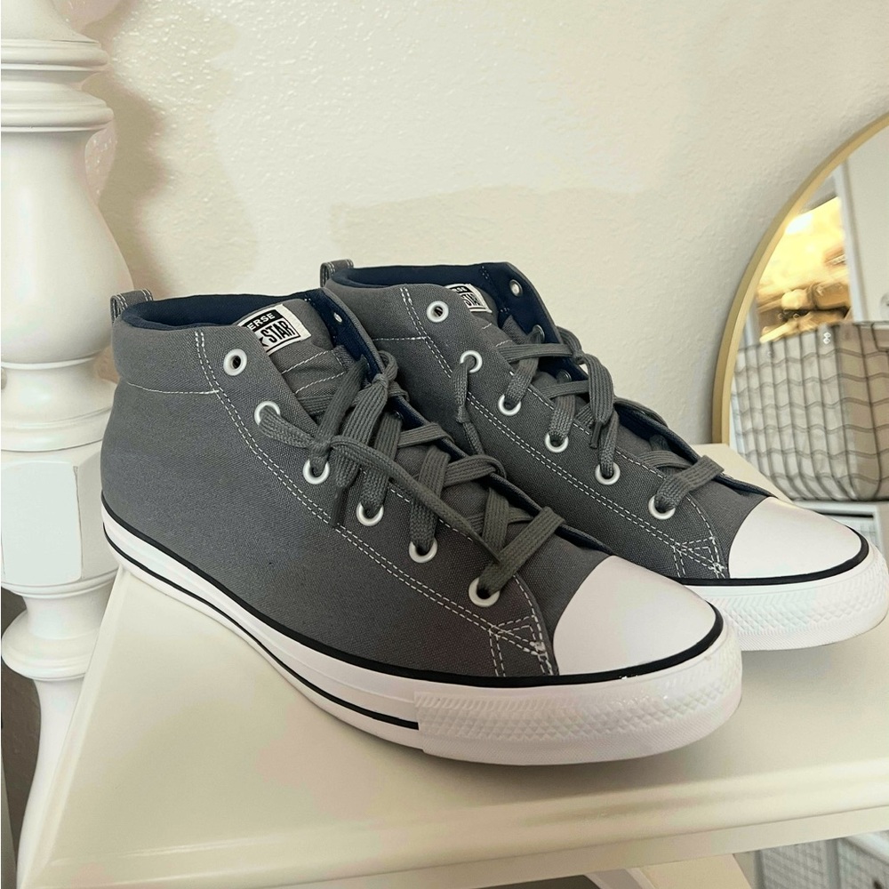 CONVERSE CHUCK TAYLOR ALL STAR GRAY SNEAKERS - Picture 6 of 13